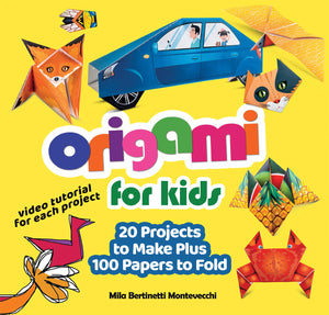 Origami for Kids: 20 Projects to Make Plus 100 Papers to Fold (Happy Fox Books) Fun and Creative Paperfolding Kit with Easy Fold