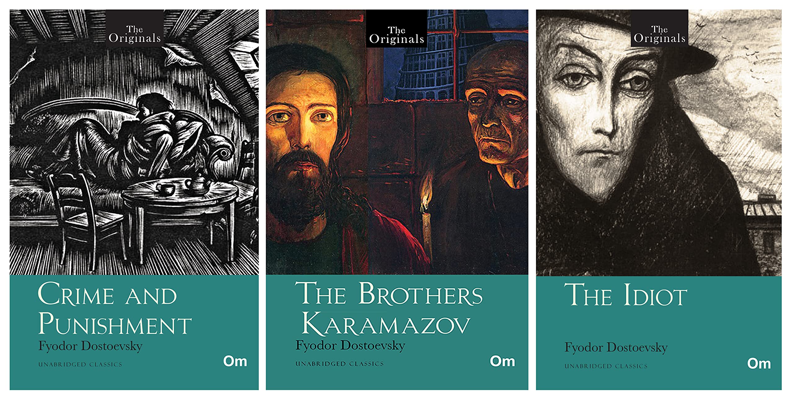 Worlds Greatest Original Classics : Crime And Punishment, The Brothers Karamazov And The Idiot (Bundle Of 3 Books) Unabridged Classics (Classics Book Set)