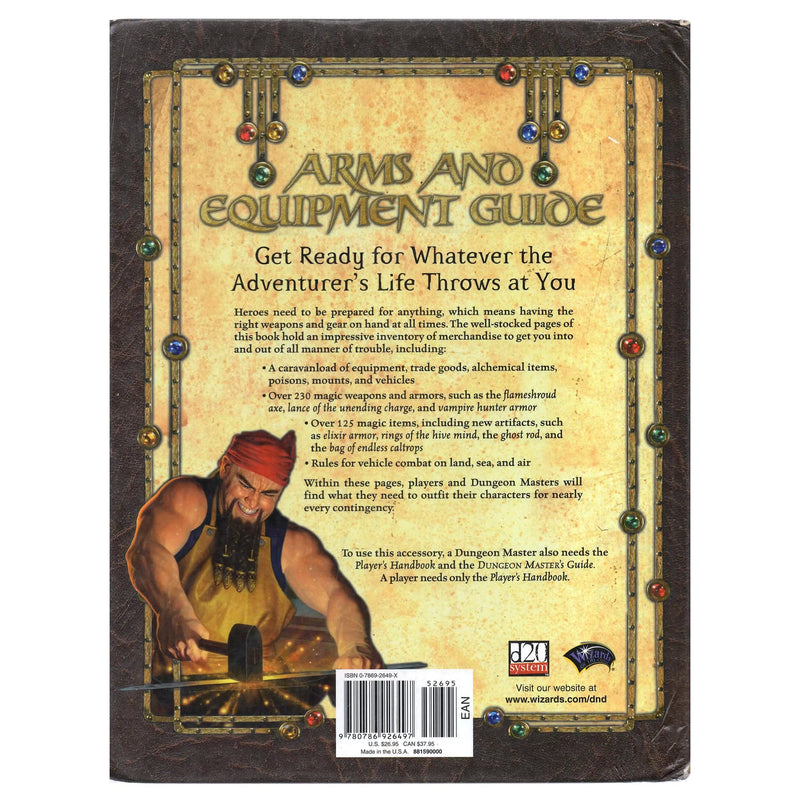 Wizards of the Coast Arms and Equipment Guide - Dungeons & Dragons d20 3.0 Fantasy Roleplaying Accessory