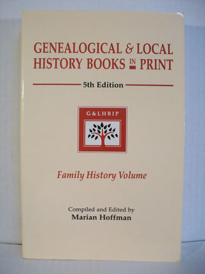 Genealogical & Local History Books in Print 5th Edition Family History Volume,Used