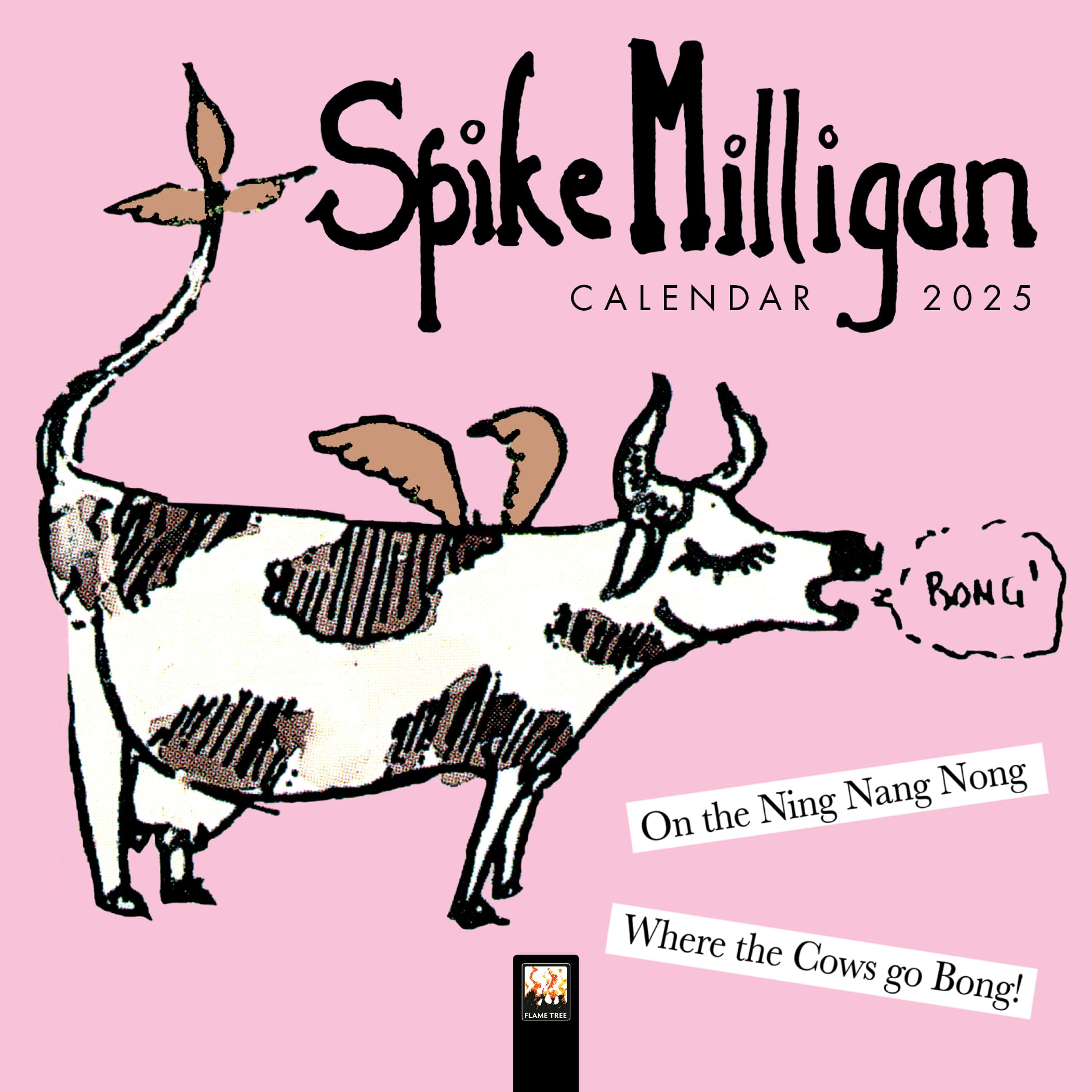 Spike Milligan Mini Wall Calendar 2025 (Art Calendar),New