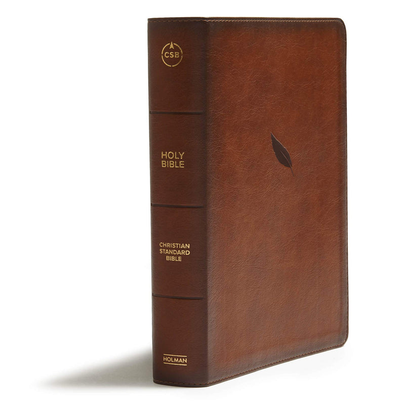CSB Legacy Notetaking Bible, Tan LeatherTouch, Black Letter, Wide Margins, Journaling Space, SingleColumn, Reading Plan, Family,Used