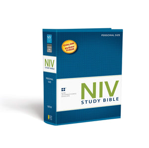 NIV Study Bible, Personal Size, Paperback, Red Letter Edition,Used