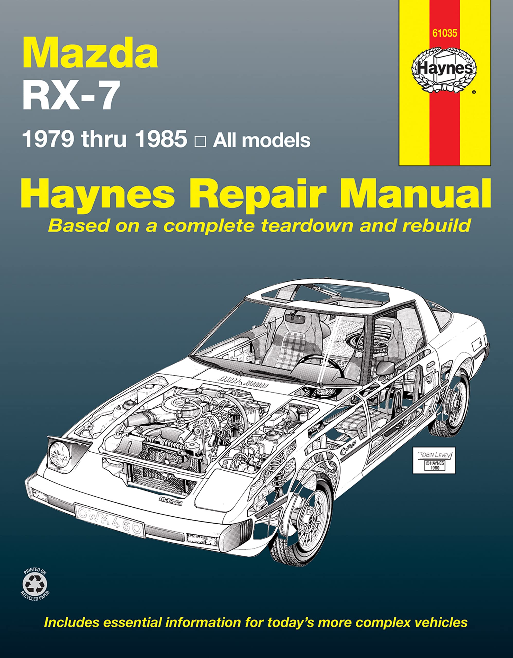 Mazda RX7 for Mazda RX7, GS, GSL & GSLSE (7985) Haynes Manual US (Paperback),Used