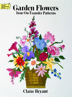 Garden Flowers Ironon Transfer Patterns (Dover Crafts: IronOn Transfers),Used