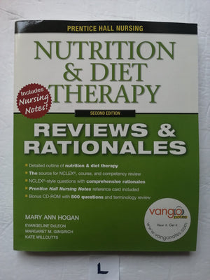 Prentice Hall Reviews & Rationales: Nutrition & Diet Therapy (2nd Edition),Used