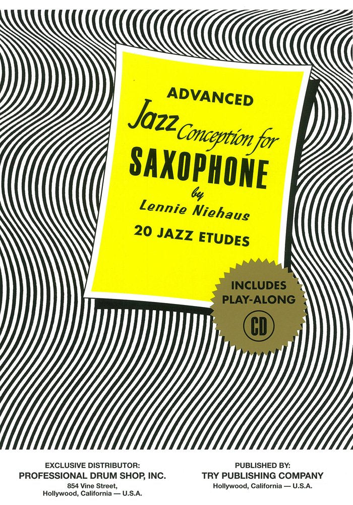 Try1060  Advanced Jazz Conception For Saxophone  20 Jazz Etudes Book/Cd,Used