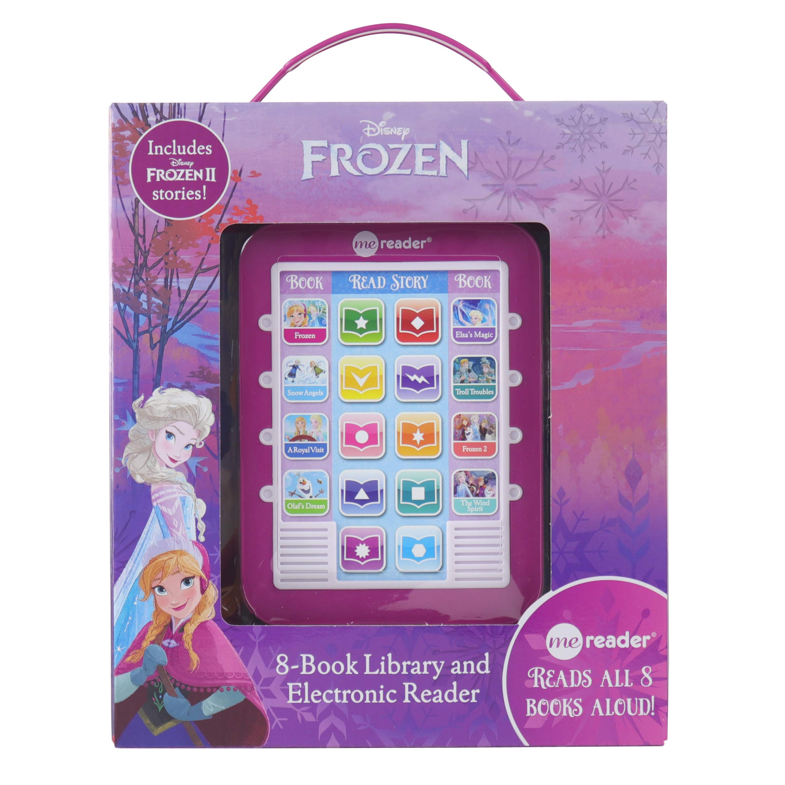 Disney Frozen and Frozen 2 Elsa, Anna, Olaf, and More!  Me Reader Electronic Reader and 8Sound Book Library  PI Kids,New