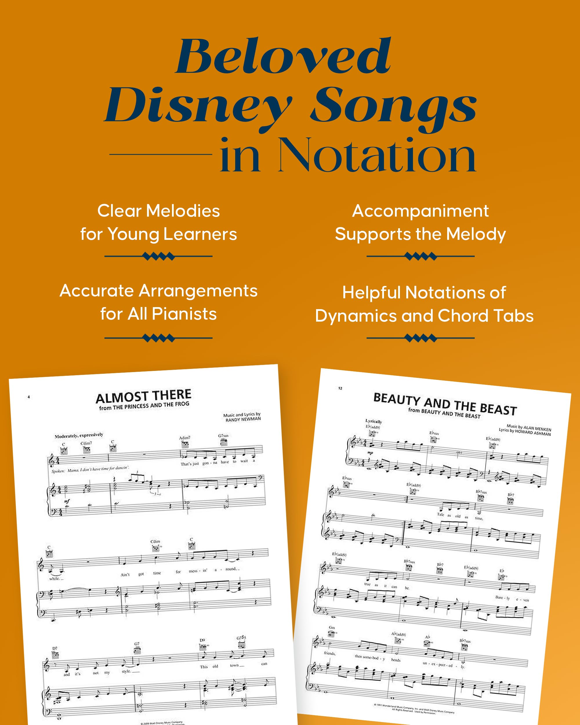 Contemporary Disney: 50 Favorite Songs  Disney Piano Book For Piano, Guitar, Vocal  Outstanding Sheet Music Book Collection