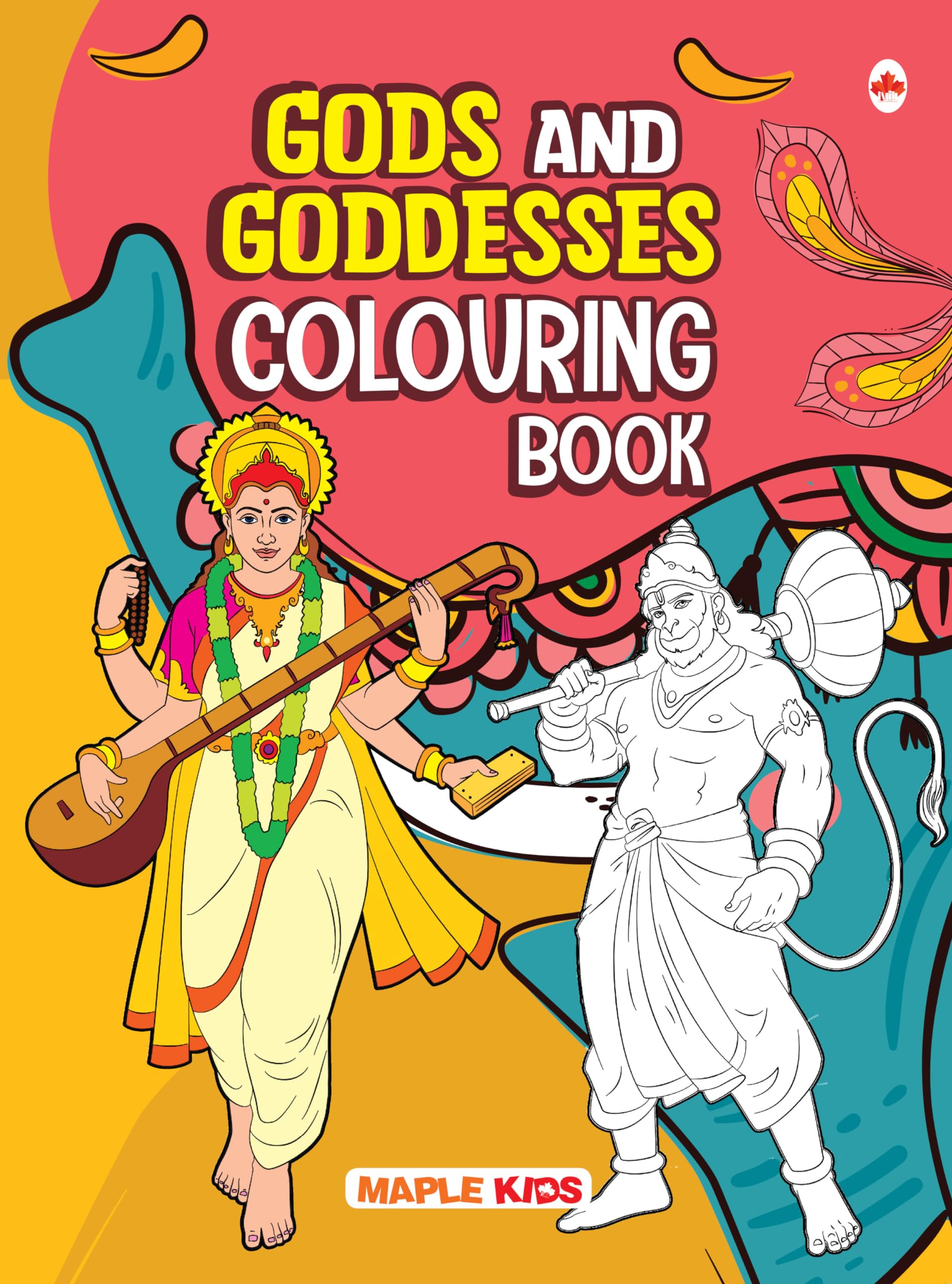 Colouring Book For Kids - Gods And Goddesses - Mythology - Gift To Children For Painting, Drawing And Colouring - 3 To 6 Years Old