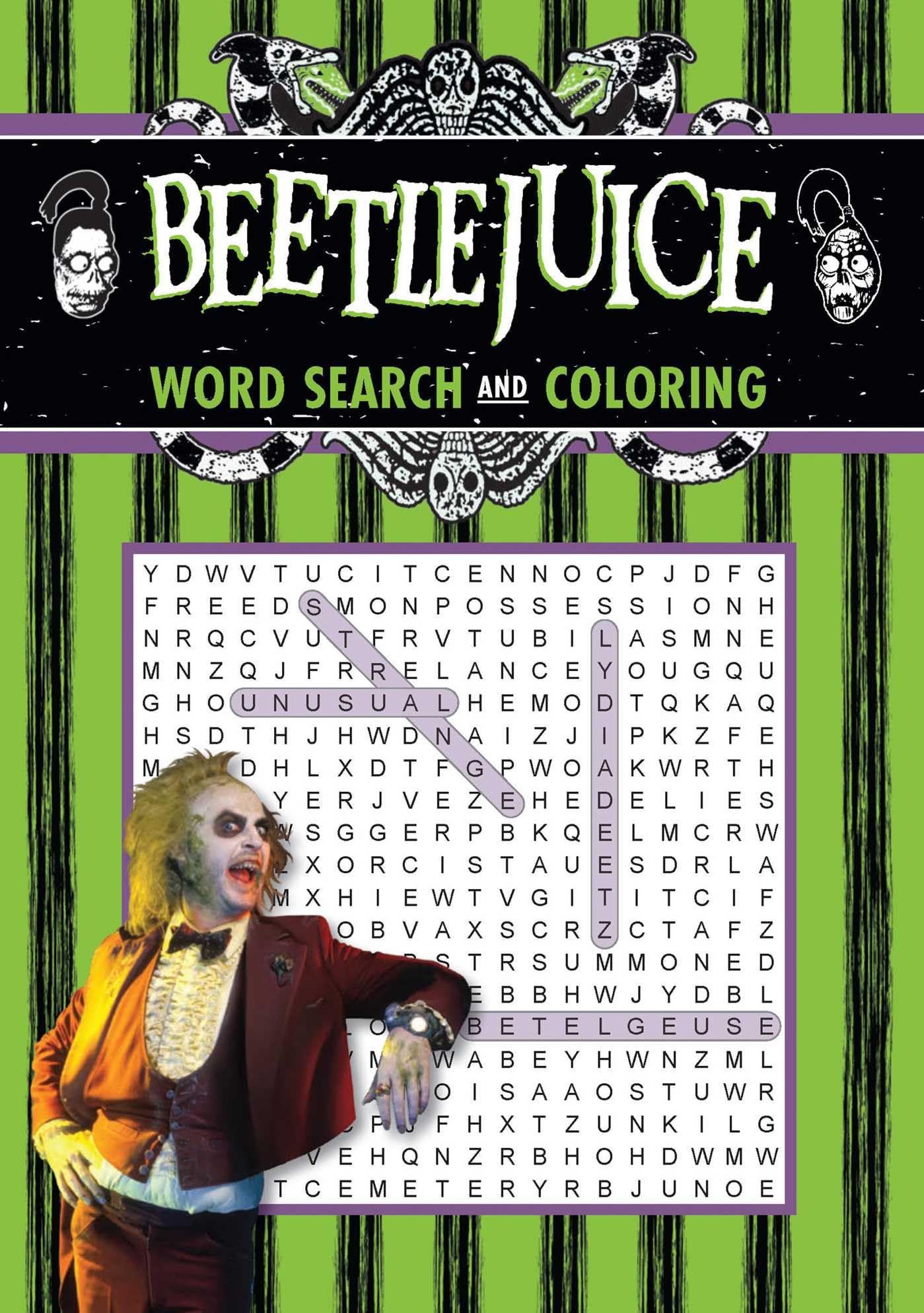Beetlejuice Word Search and Coloring (Coloring Book & Word Search),New