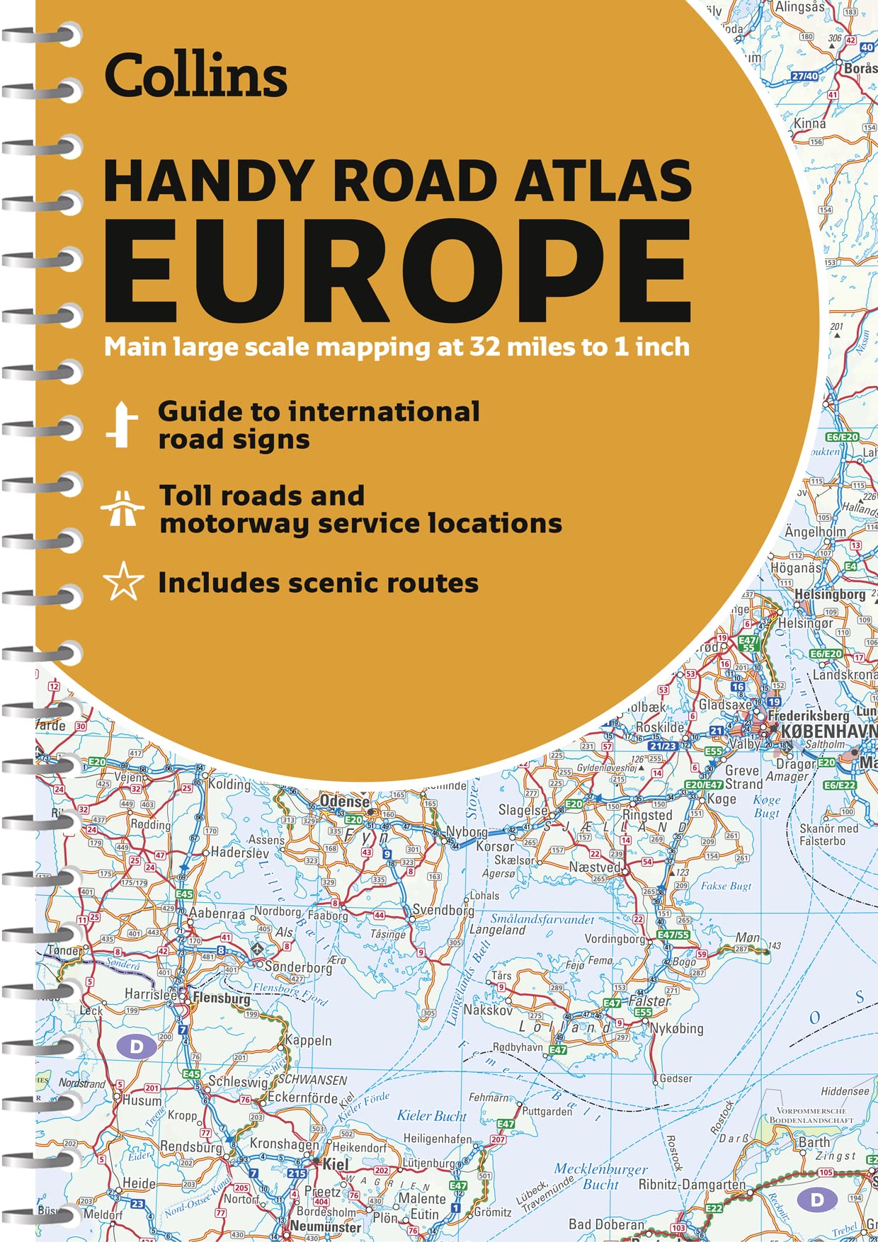 Collins Handy Road Atlas Europe,Used