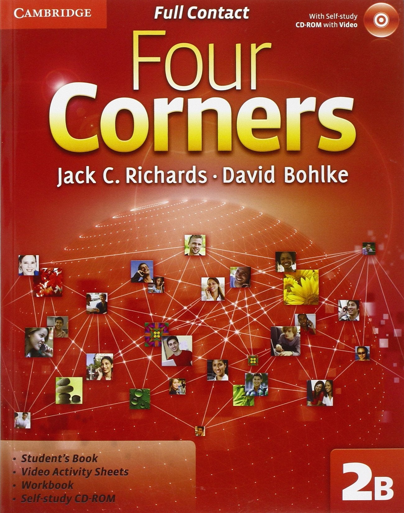 Four Corners Level 2 Full Contact B with Selfstudy CDROM,Used