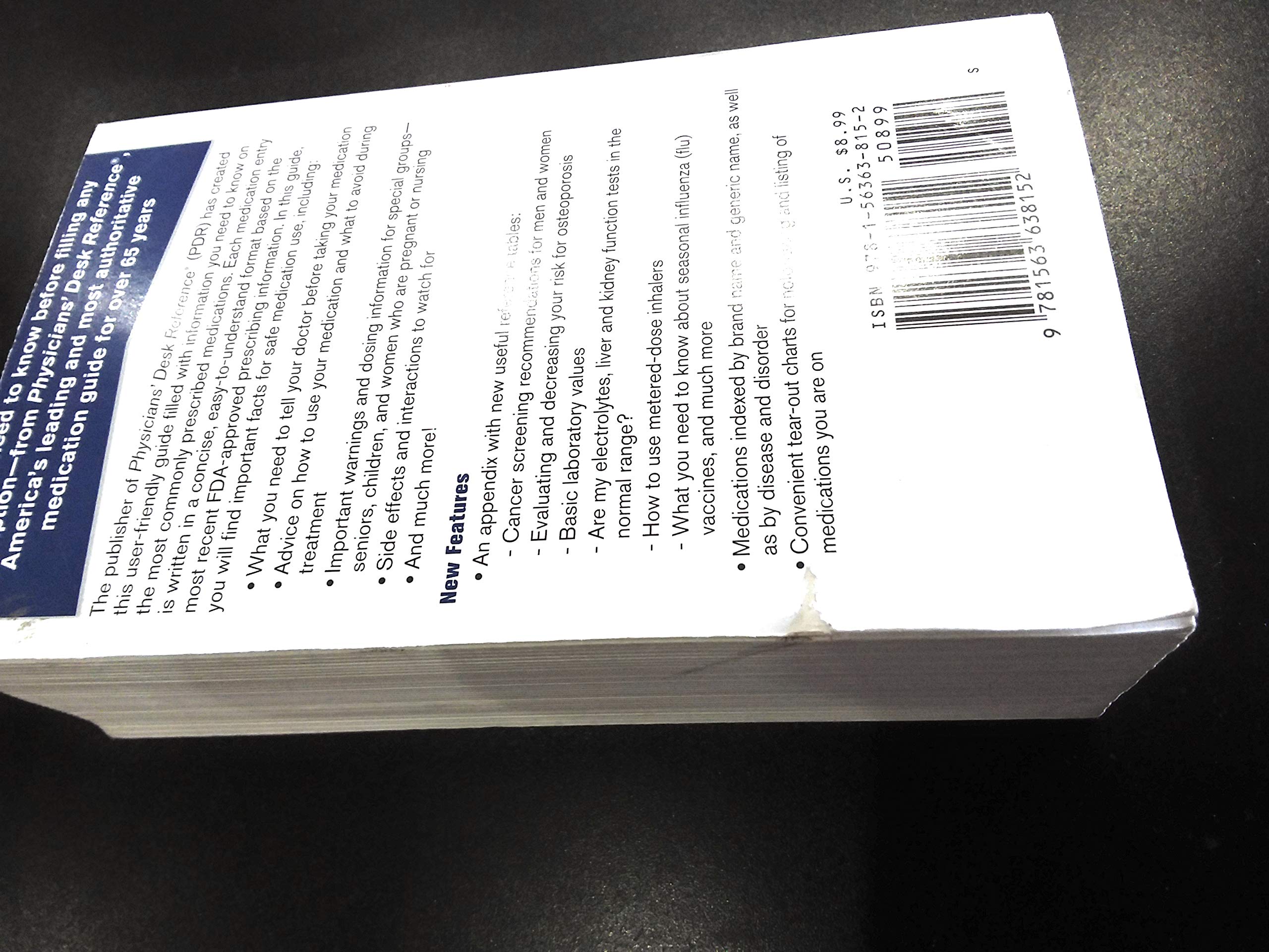 The PDR Pocket Guide to Prescription Drugs,Used