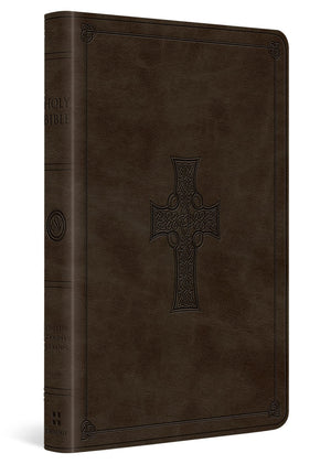 ESV Large Print Value Thinline Bible (TruTone, Olive, Celtic Cross Design),Used