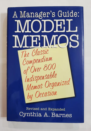A Manager's Guide: Model Memos,Used