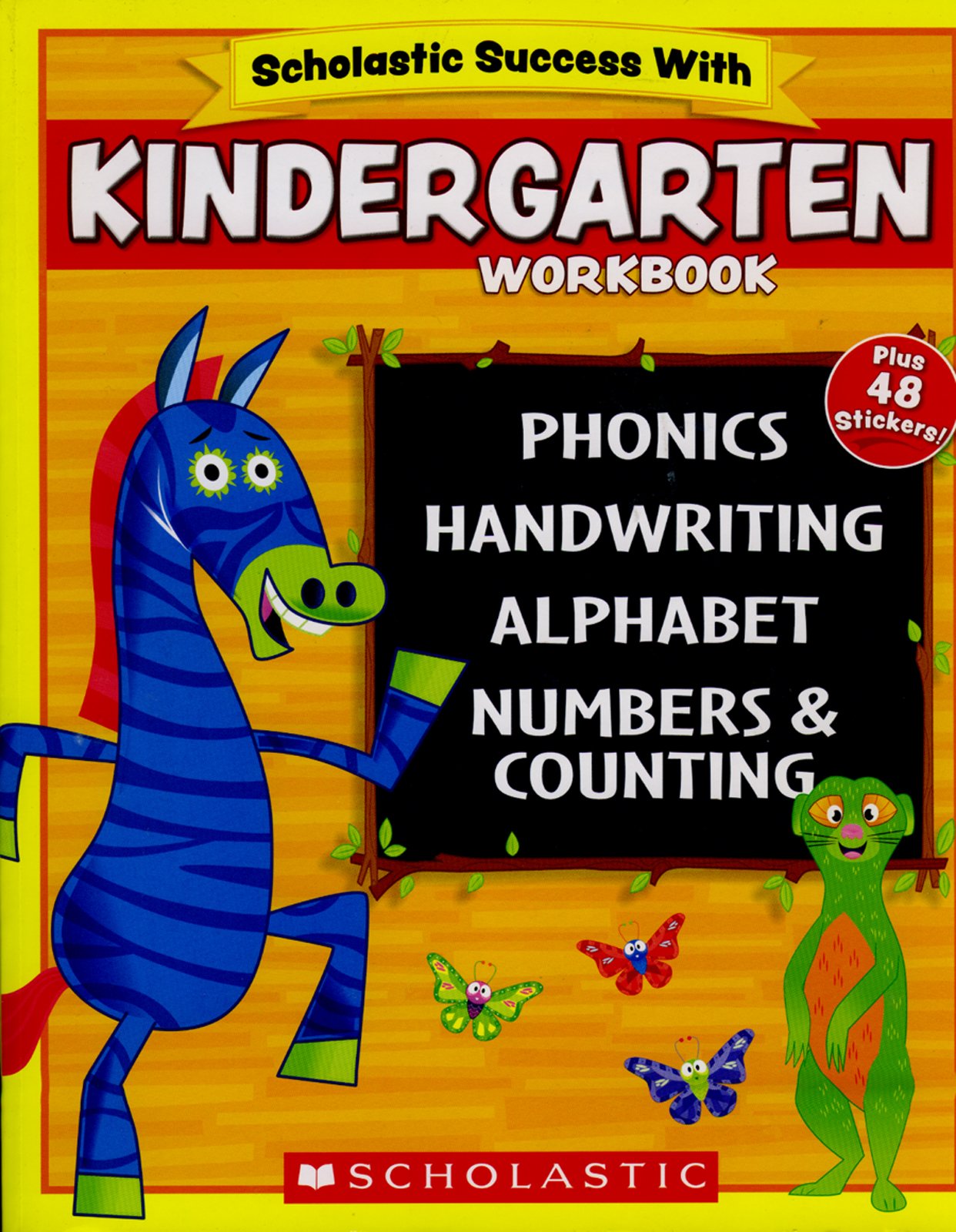 Scholastic  KINDERGARTEN Workbook with Motivational Stickers (Scholastic Success With),Used