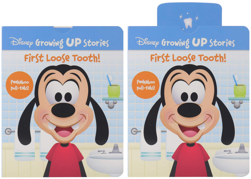 Disney Growing Up Stories with Goofy  First Loose Tooth!  Peekaboo PullTabs Included!  PI Kids,Used