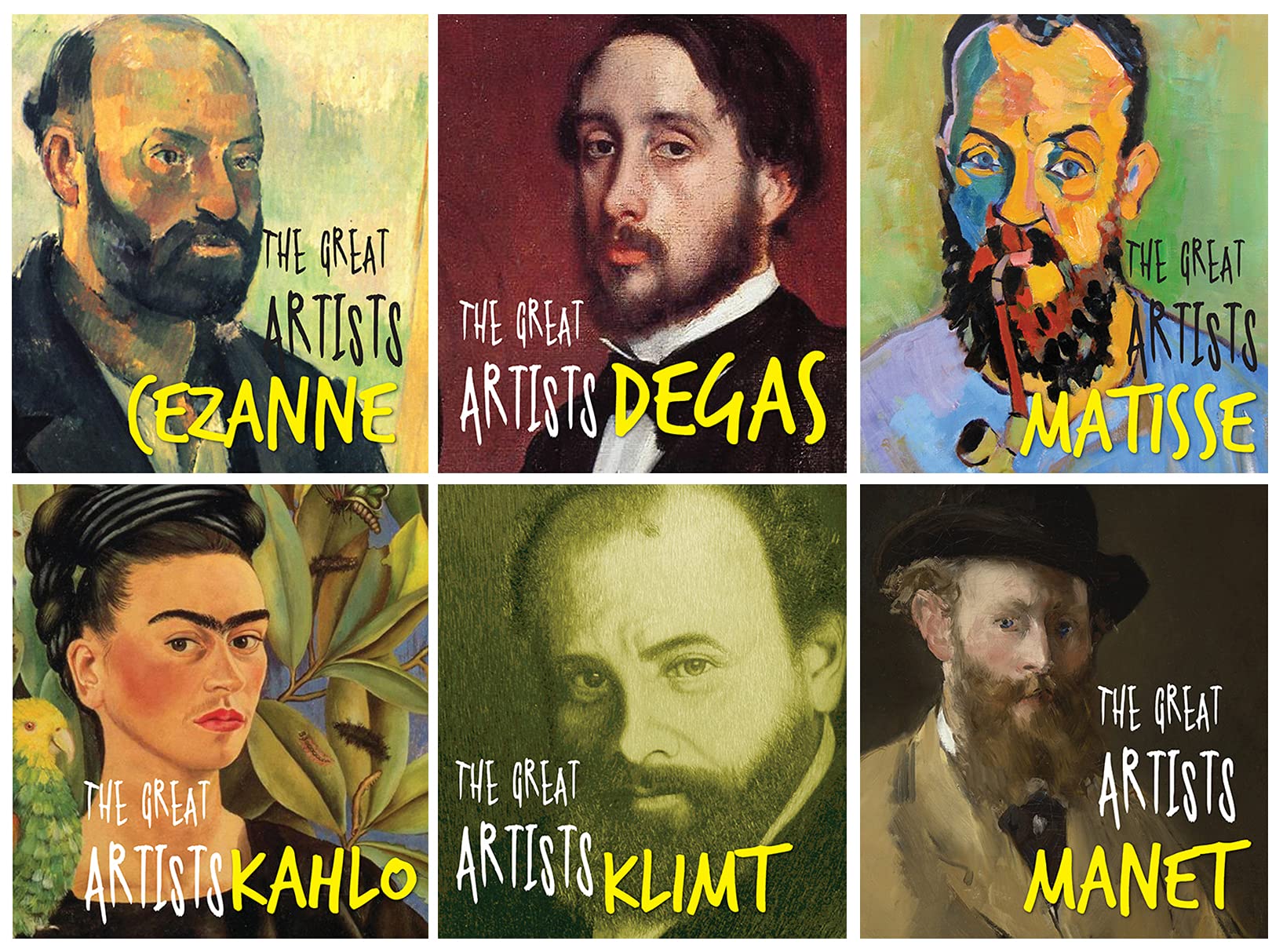 The Great Artists Pack 2 (Set Of 6 Books) Cezanne, Degas, Matisse, Kahlo, Klimt, Manet,