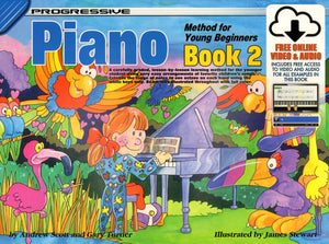 Progressive Piano Method for Young Beginners Book 2,Used