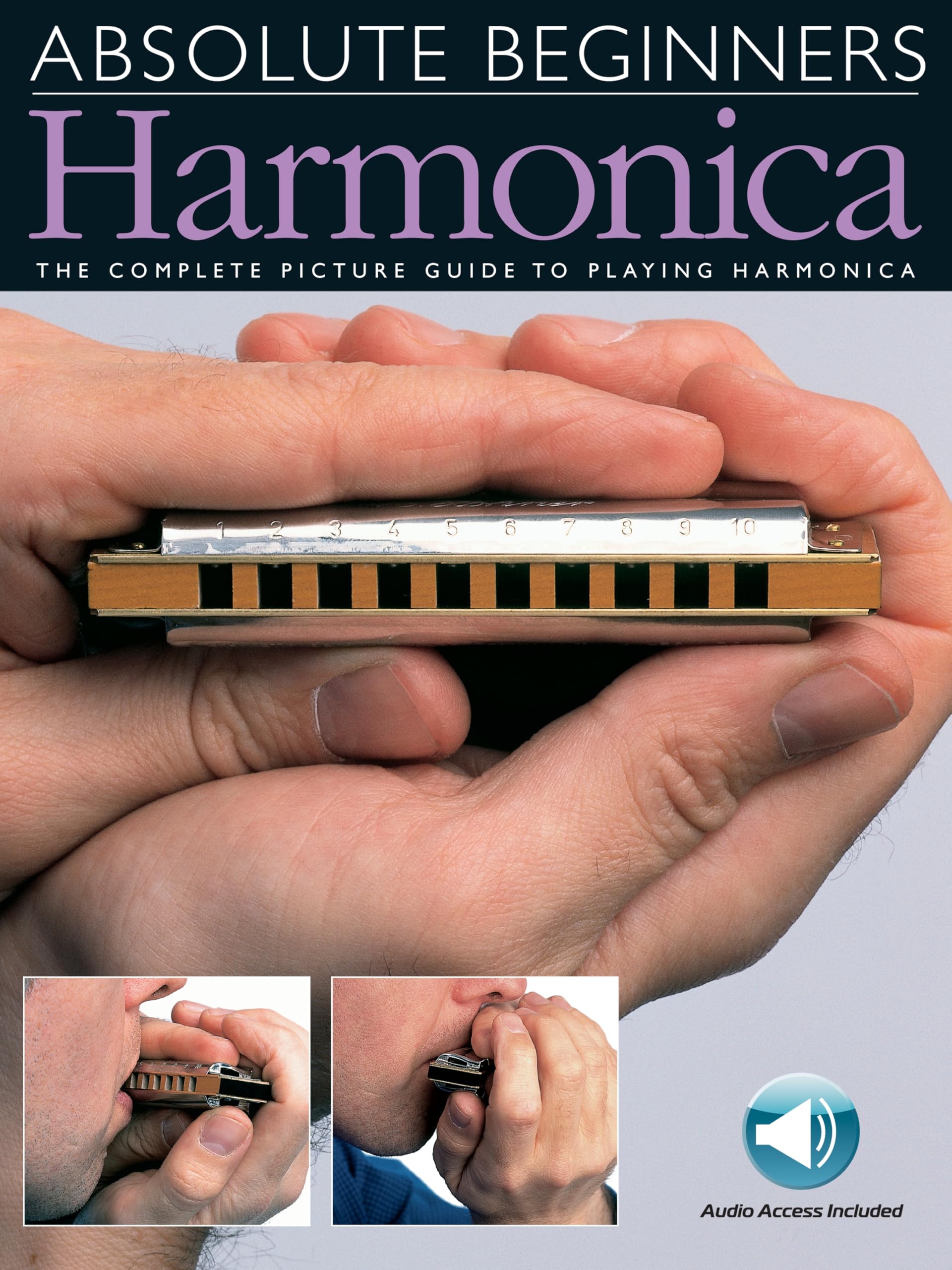 Absolute Beginners  Harmonica Sheet Music Songbook  Learn to Play Harmonica for Beginners  Book with Online Audio  StepbyStep,Used