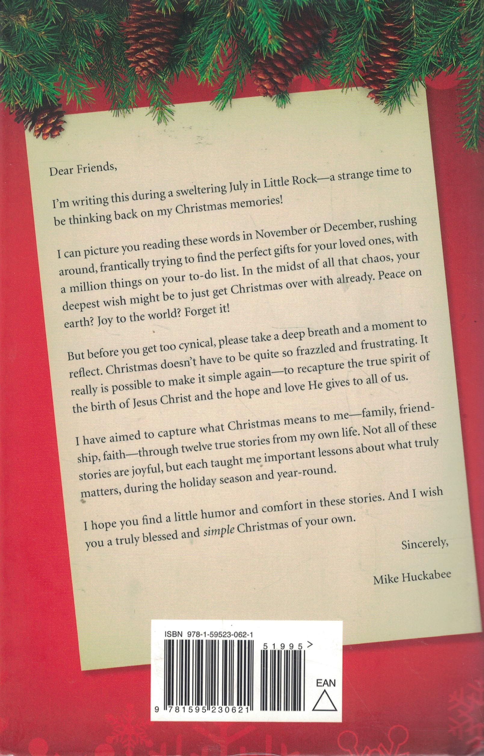 A Simple Christmas: Twelve Stories That Celebrate the True Holiday Spirit,Used