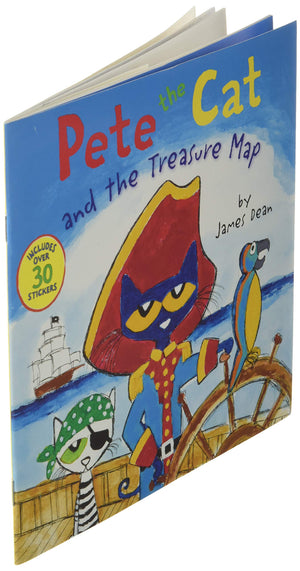 Pete the Cat and the Treasure Map: Includes Over 30 Stickers!,New