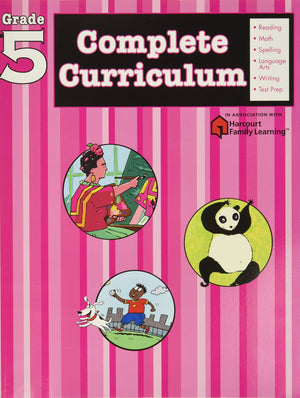 Complete Curriculum: Grade 5 (Flash Kids Harcourt Family Learning),New