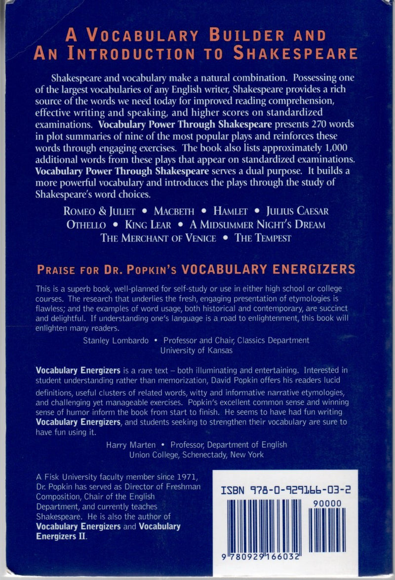 Vocabulary Power Through Shakespeare,New