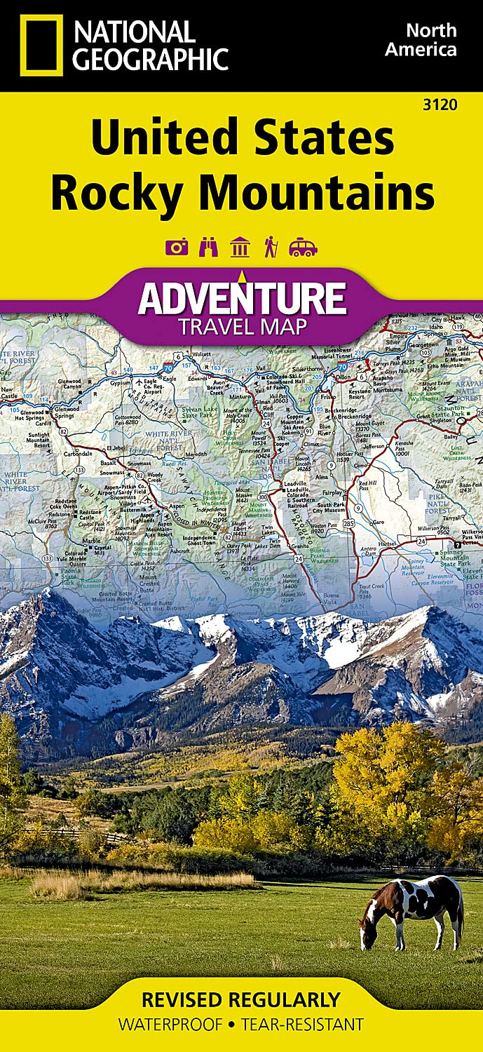 United States, Rocky Mountains Map (National Geographic Adventure Map, 3120),New