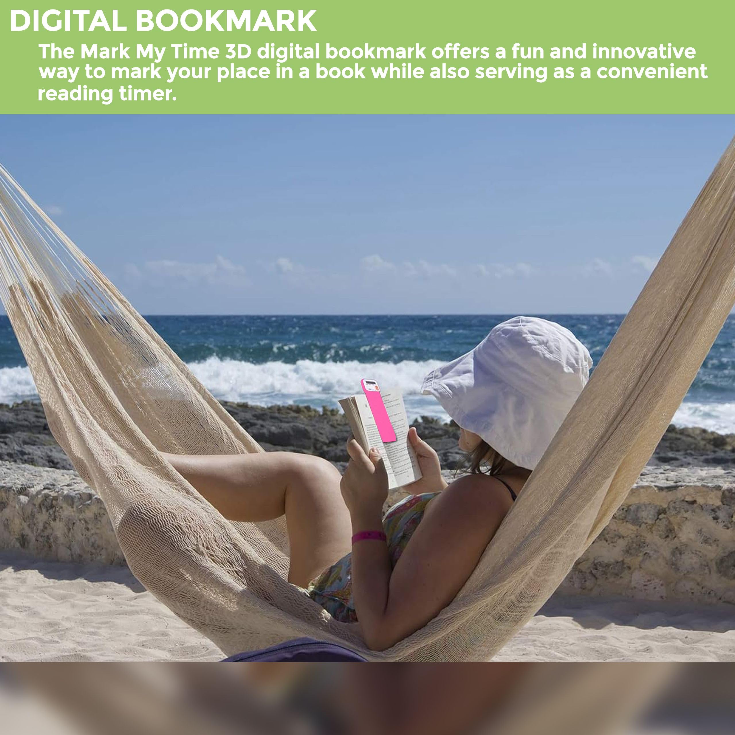 MarkMyTime  Digital Bookmark  Mark My Time Reading Timer and Book Mark for Kids, Cool Bookmarks and Reading Incentives, Grea,New