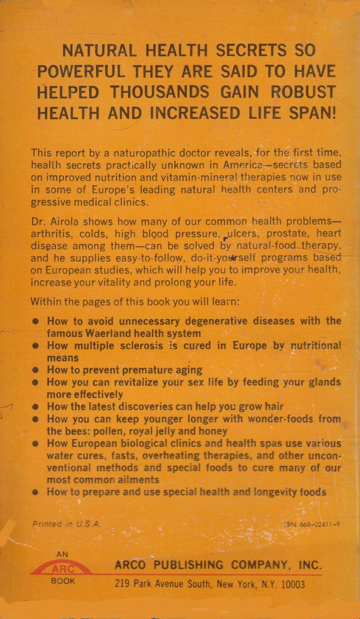 Health secrets from Europe,Used