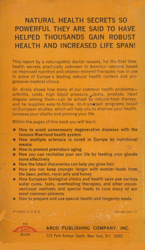 Health secrets from Europe,Used