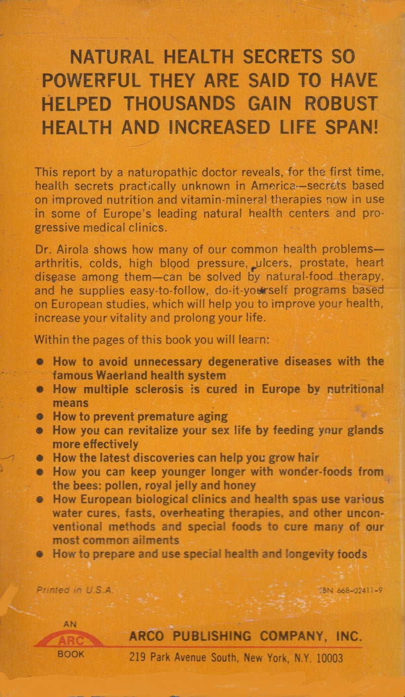 Health secrets from Europe,Used
