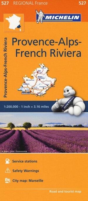 Michelin Regional Maps: France: Provencealpsfrench Riviera Map 527 (Michelin Regional Maps, 527)