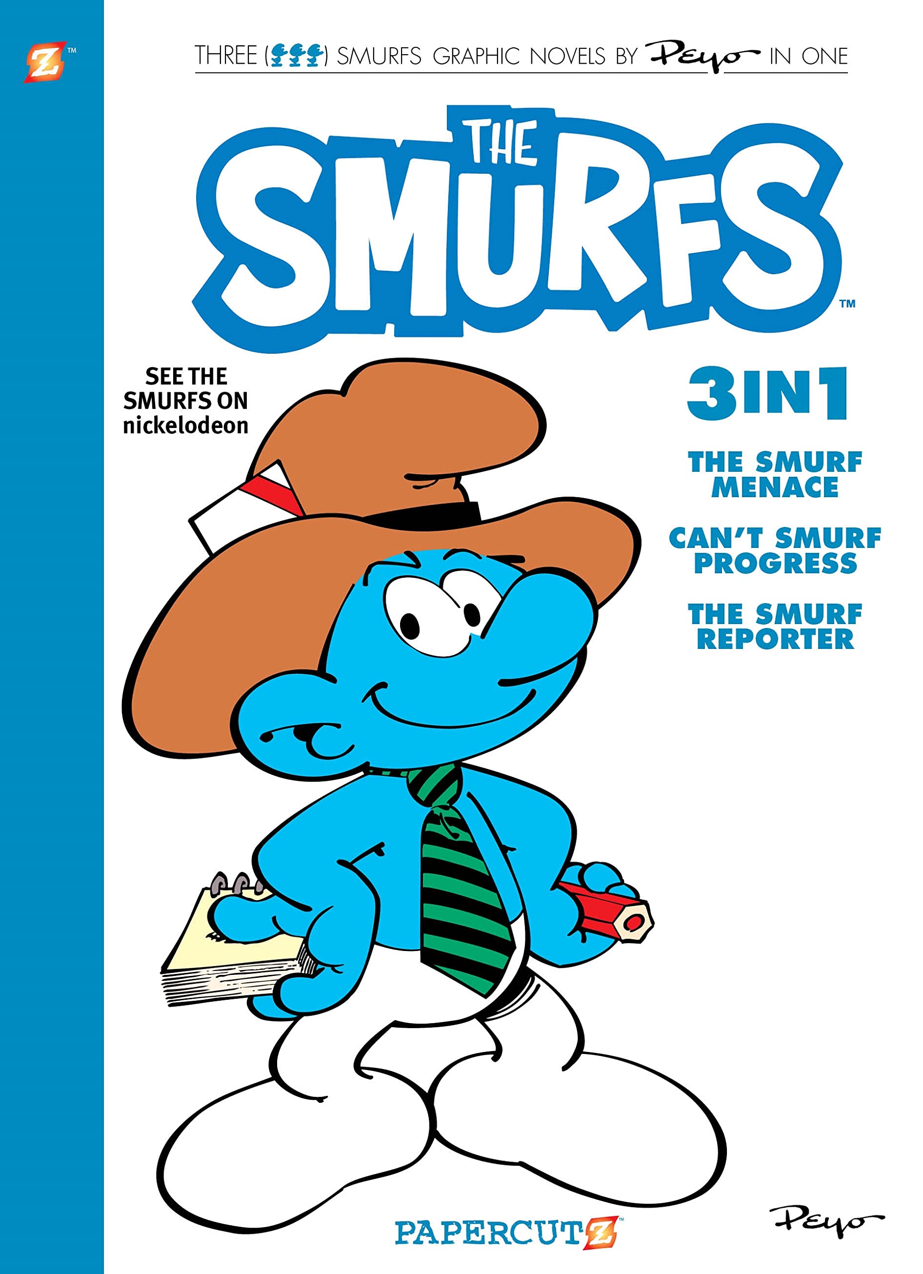 Smurfs 3 In 1 Vol. 8: Collecting 'The Smurf Menace,' 'Can'T Smurf Progress,' And 'The Smurf Reporter' (8) (The Smurfs Graphic No,Used