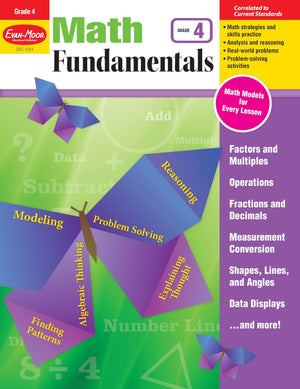 EvanMoor Math Fundamentals, Grade 4,Used