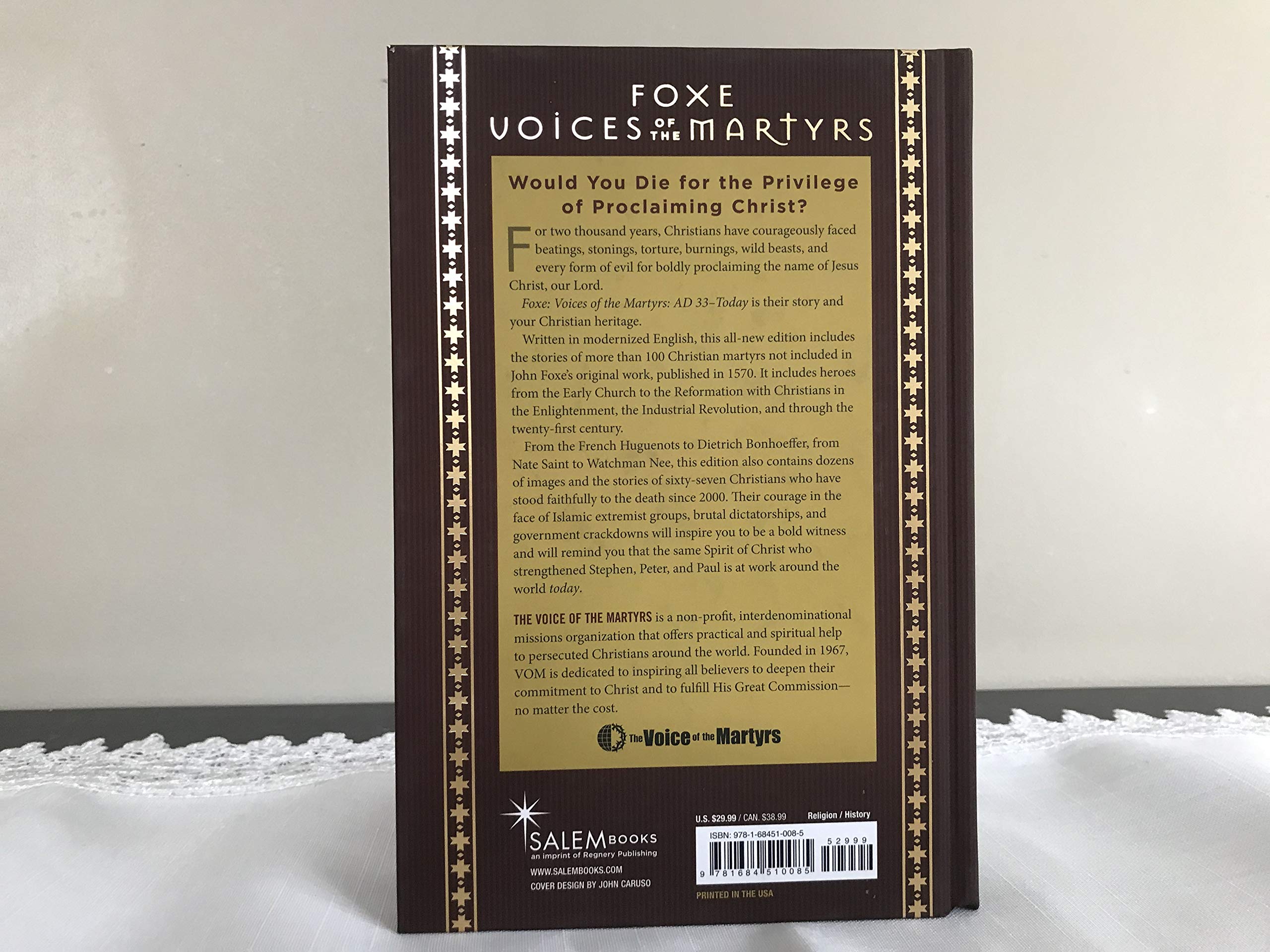 Foxe: Voices Of The Martyrs: Ad33  Today