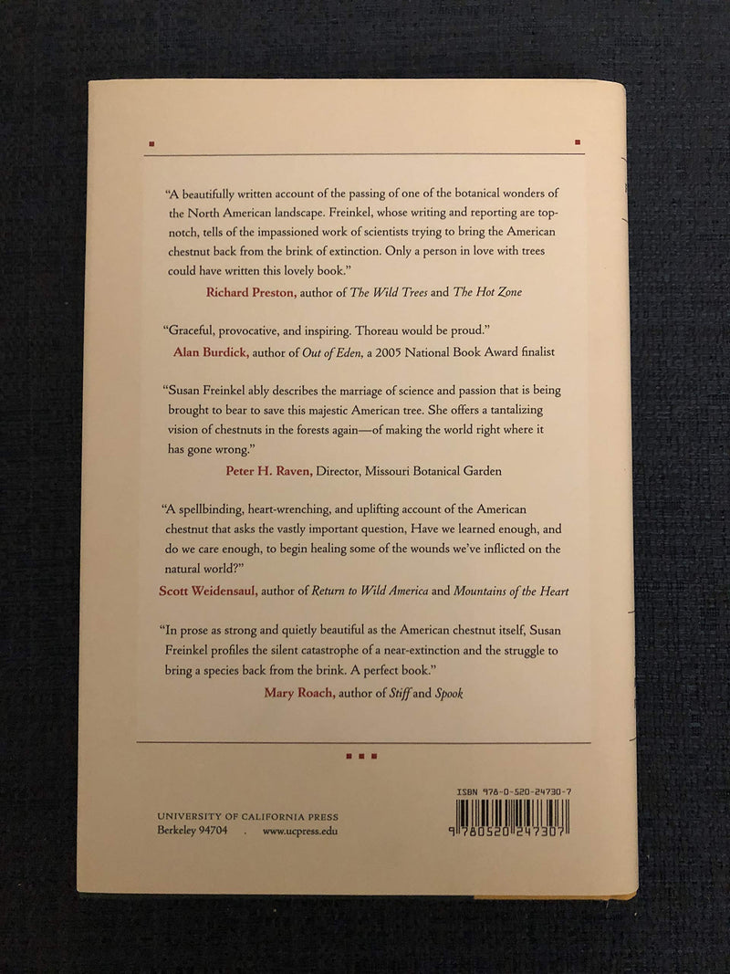 American Chestnut: The Life, Death, and Rebirth of a Perfect Tree,New