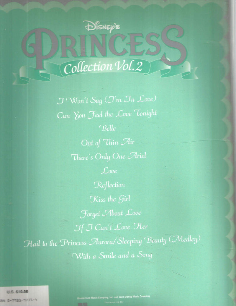 Disney's Princess Collection, Volume 2: Easy Piano,Used
