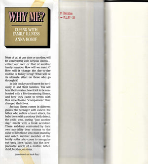 Why Me?: Coping With Family Illness,Used