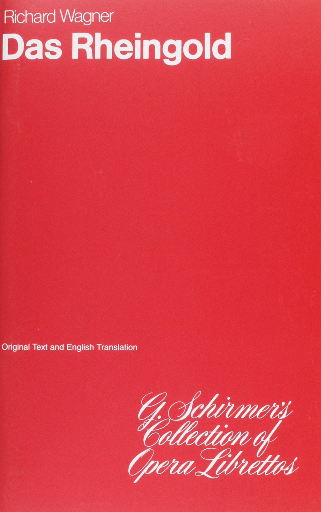 Das Rheingold: Libretto,Used