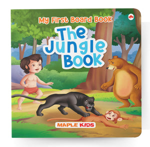 Story Book For Kids - Jungle Book - Illustrated Board Book For Children - Age 0 - 2 Years