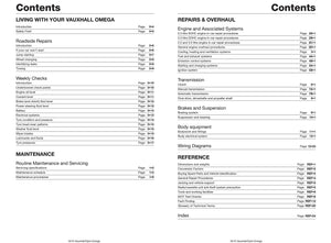 Vauxhall/Opel Omega Service and Repair Manual,Used