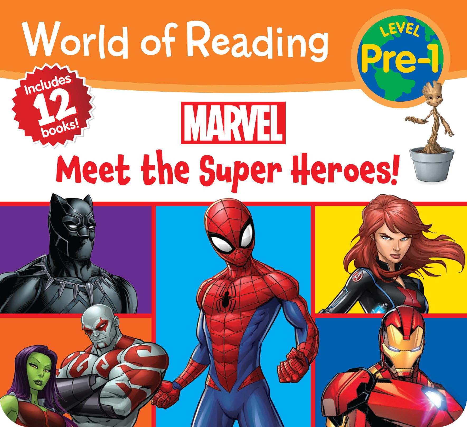 World of Reading Marvel: Meet the Super Heroes!PreLevel 1 Boxed Set,Used
