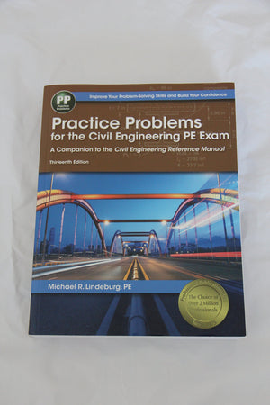 Practice Problems for the Civil Engineering PE Exam: A Companion to the Civil Engineering Reference Manual,Used