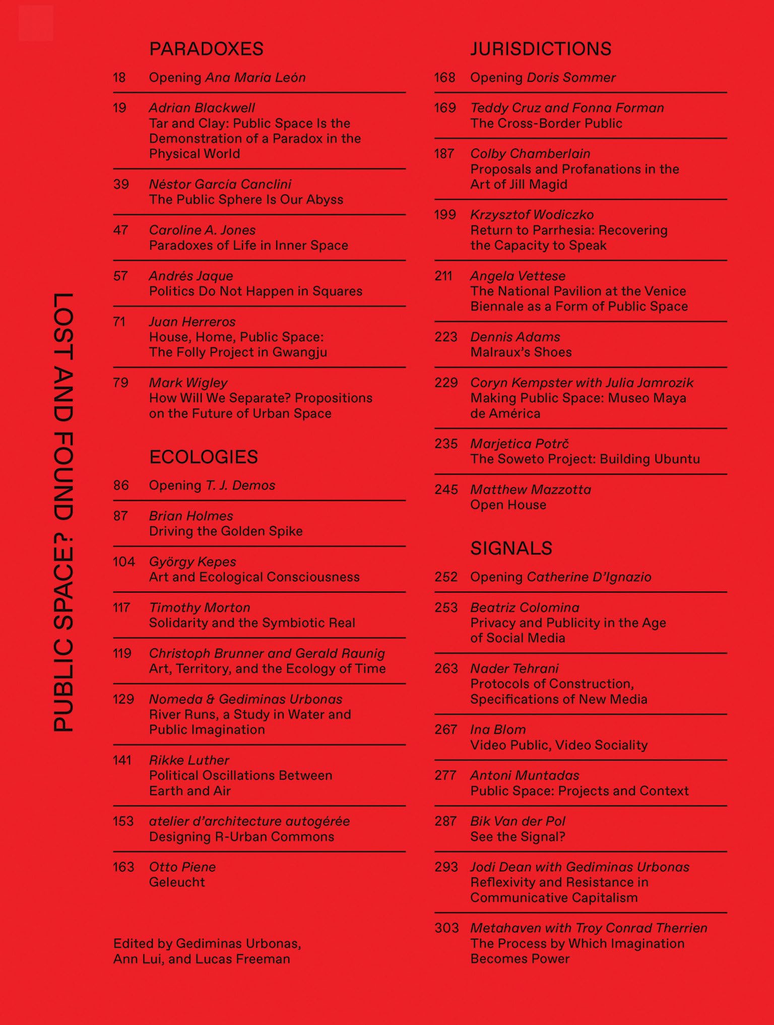 Public Space? Lost And Found (Sa+P Press),Used