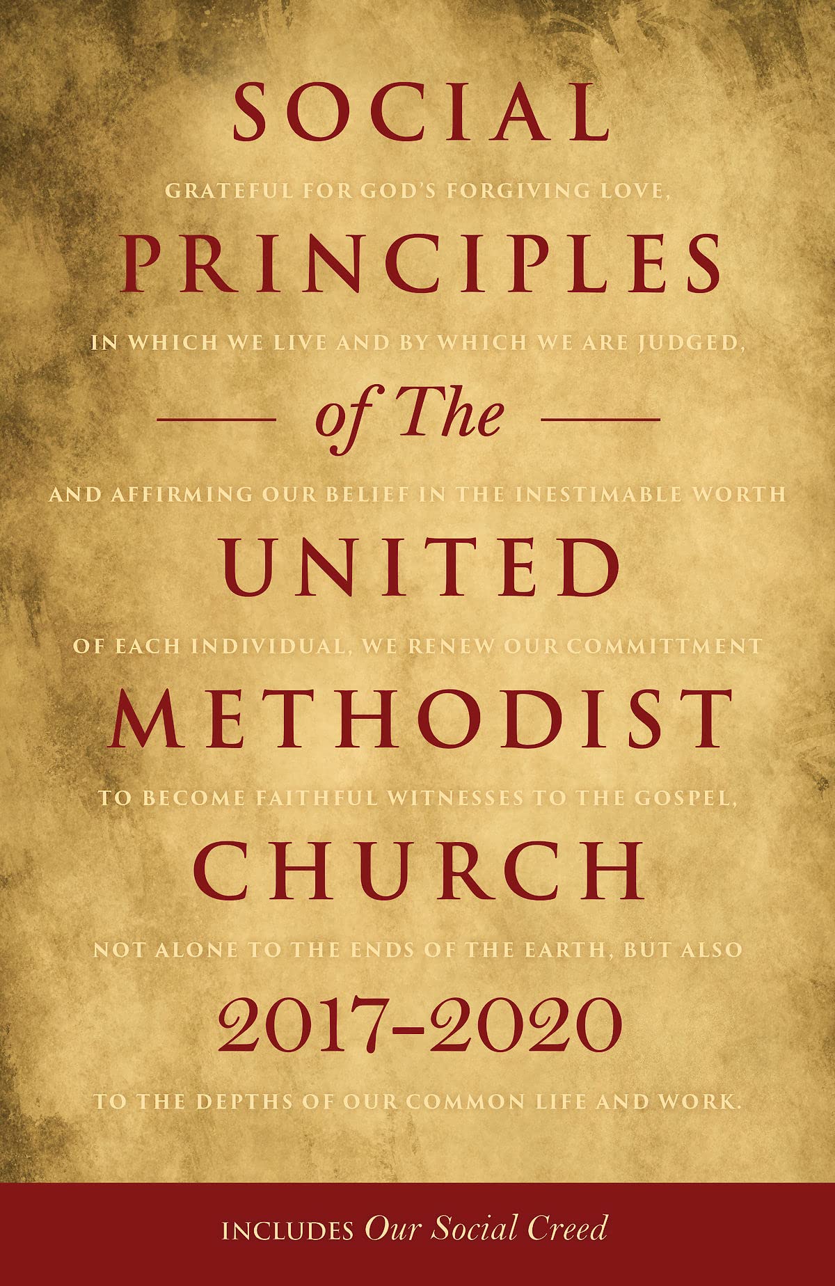 Social Principles Of The United Methodist Church 20172020