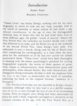 The World of Yesterday: An Autobiography,Used