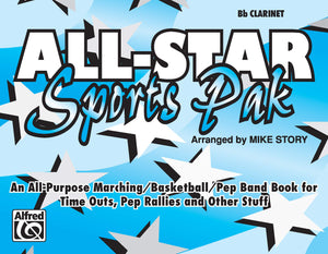 AllStar Sports Pak (An AllPurpose Marching/Basketball/Pep Band Book for Time Outs, Pep Rallies and Other Stuff): Bflat Clarin,Used
